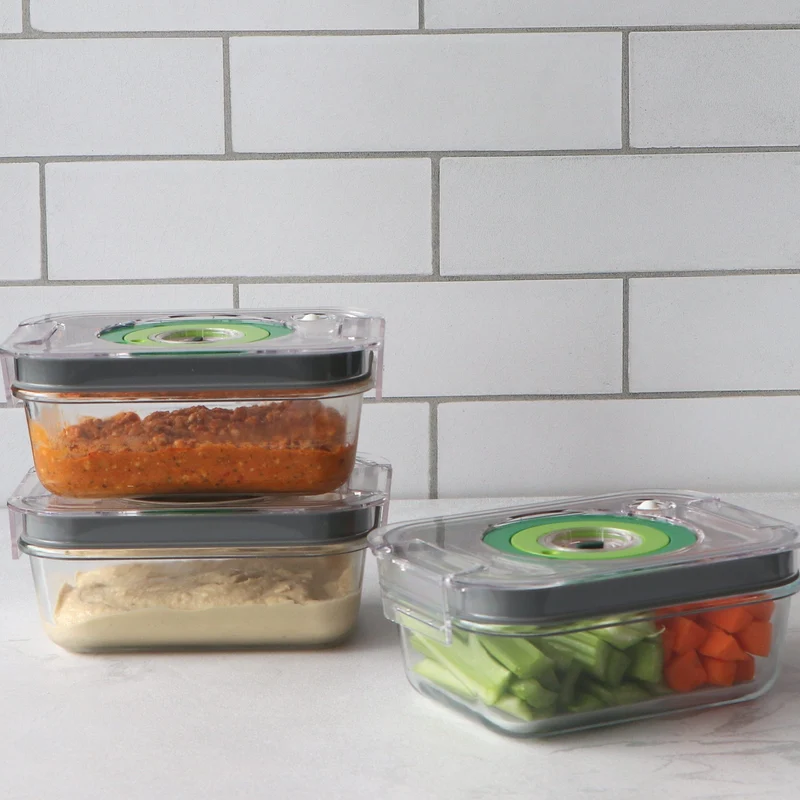 Vac-U-Seal Vacuum Sealer Container 650ml Set of 3