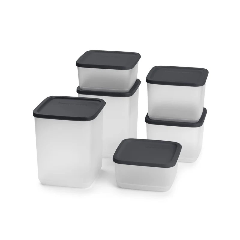 Set de 6 Boîtes Cubix (2x 650 ml, 2x 1 l, 2x 1,8l)