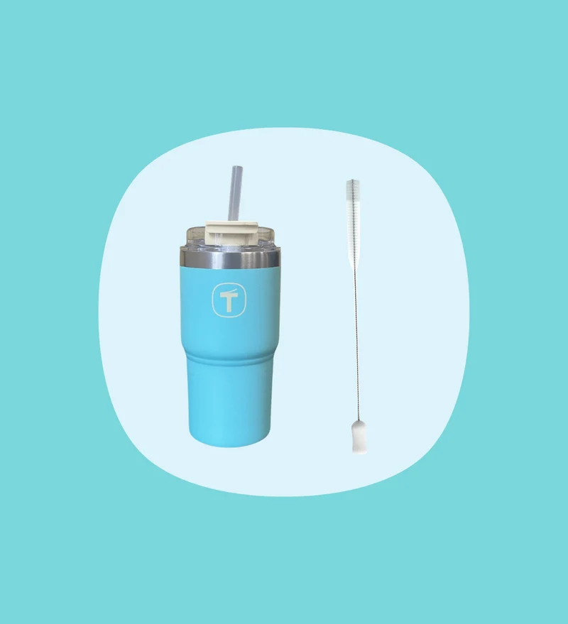Big T Tumbler 630 ml - Menthe + 1 Goupillon Tupp