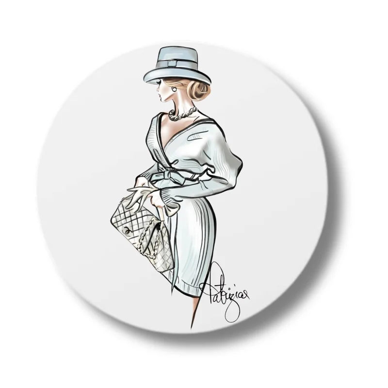 Ceramic Coasters - Lady