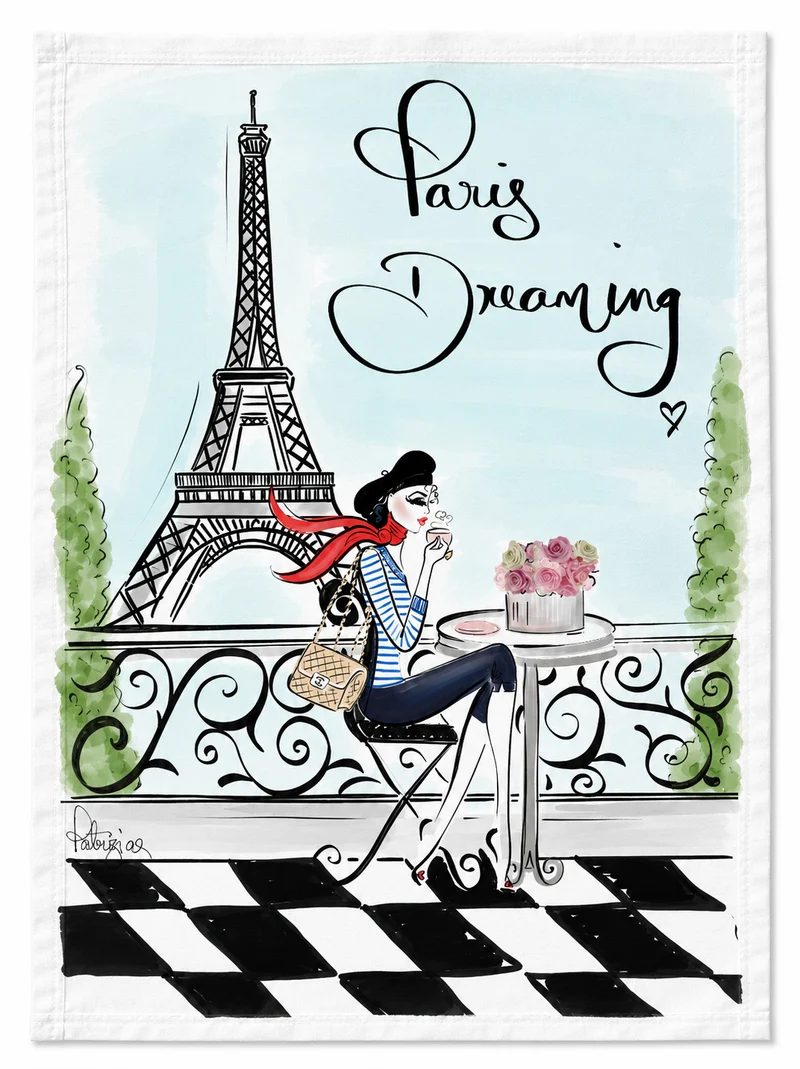 Glam Tea Towel - Paris Dreaming