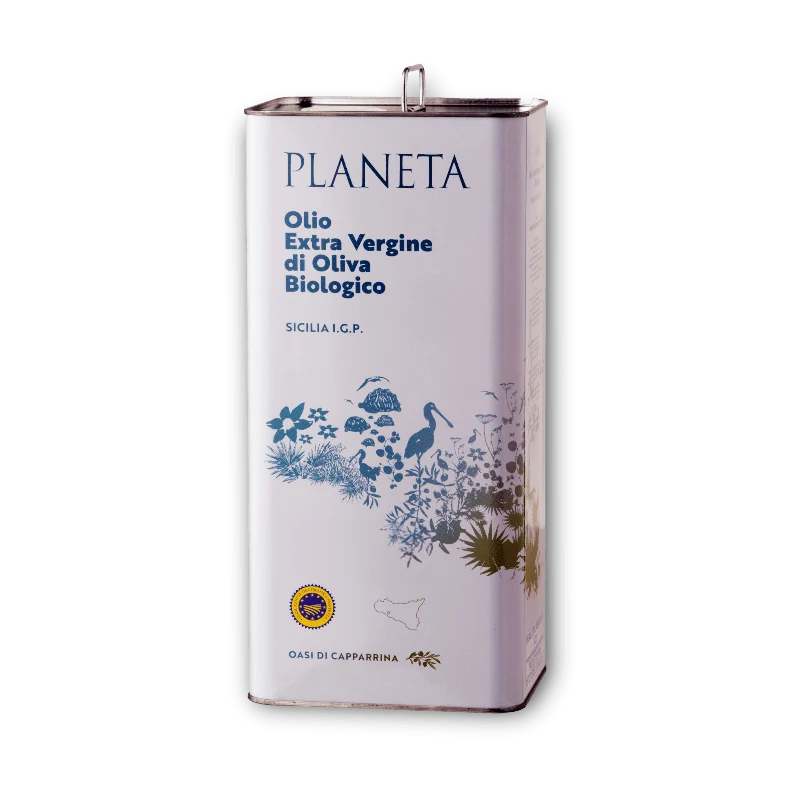Traditionelles Bio-Olivenöl extra vergine „Planeta“ aus Val Mazzara, Sizilien .g.A.) | 3-Liter-Dose