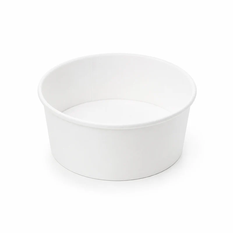 Contenitore Poke Bowl e Insalata in Carta Bianca – Confezione da 50 Pezzi
