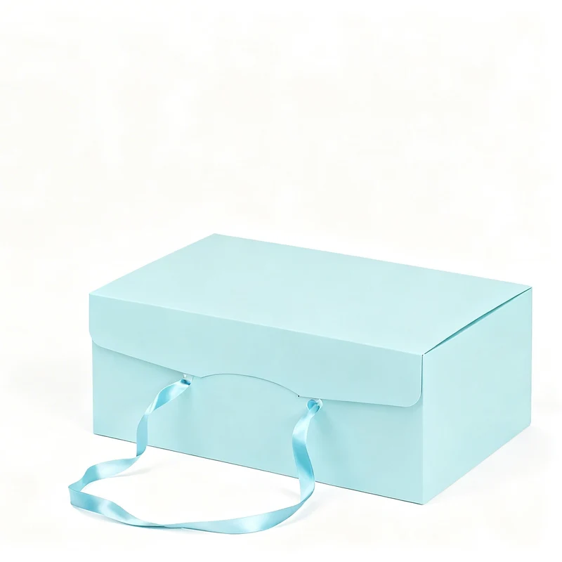 Scatola per Colombe con Manico in Raso 32,5×24cm h 14cm - 1 Pezzo