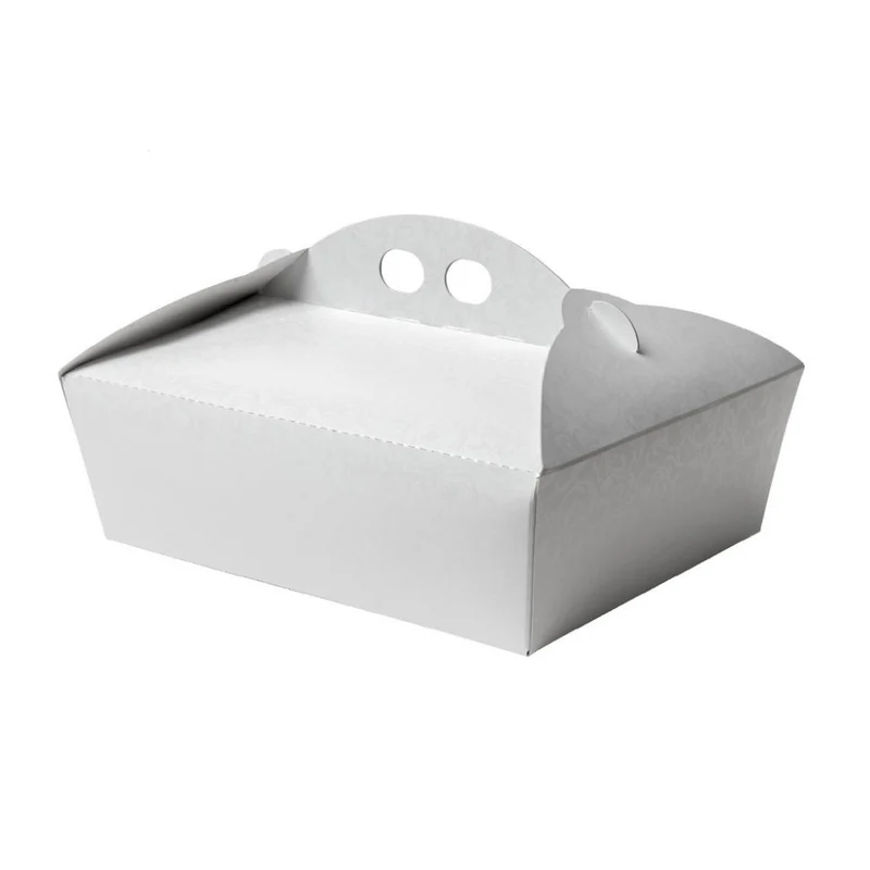 25pz Scatole porta paste fantasia vitrè rettangolari con manico fantasia vitrè