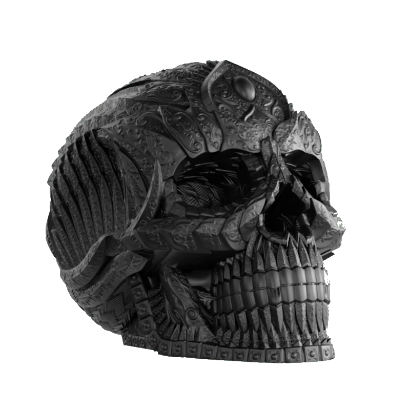 Amuerte Mattschwarzer Totenkopf