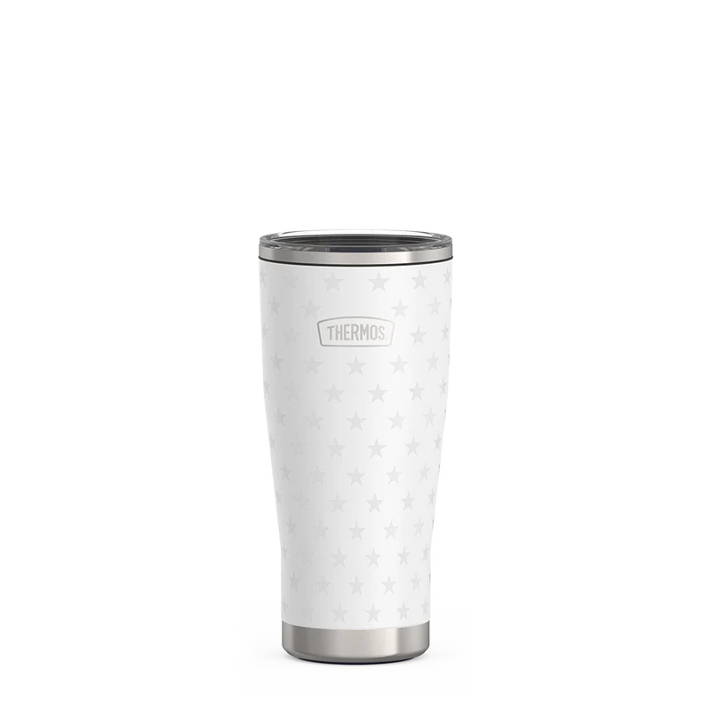 24oz Icon™ Tumbler with Slide Lock Lid - White Stars