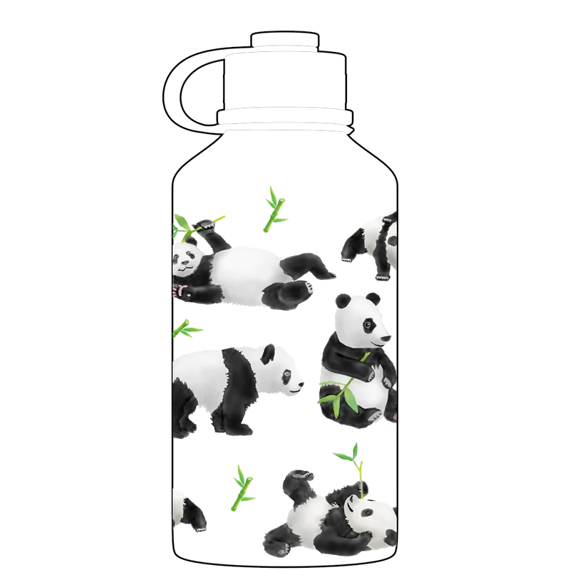 2 Litre Water Bottle - Panda Pattern