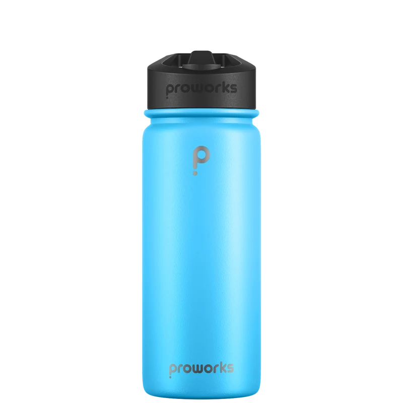 Water bottle with straw - Gen 2 Powder Blue