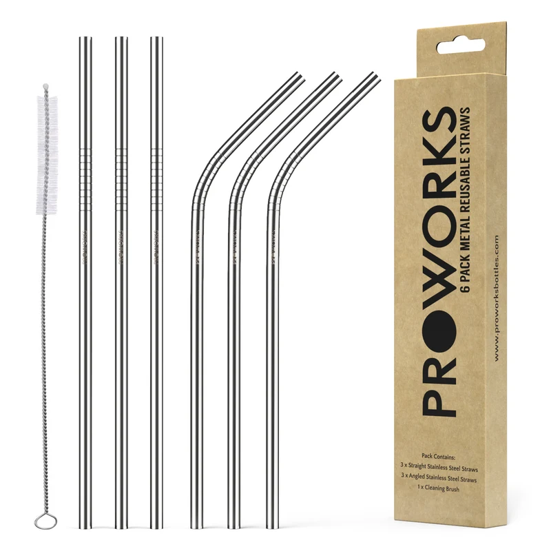 Reusable Straws - Pack of 6