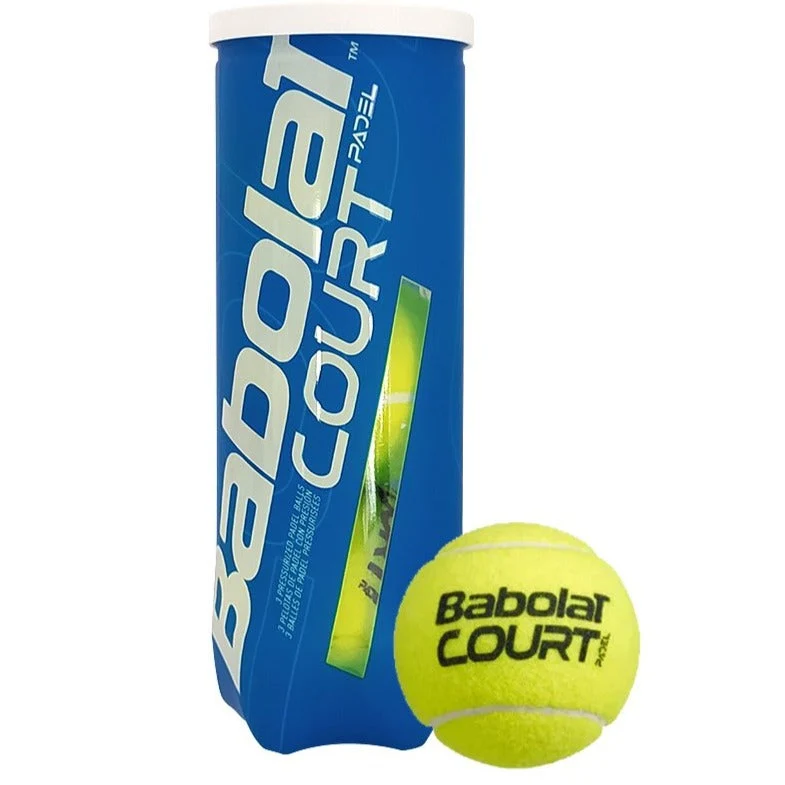 Babolat Palline Padel Court X3 | Tubo da 3 Palline Gialle