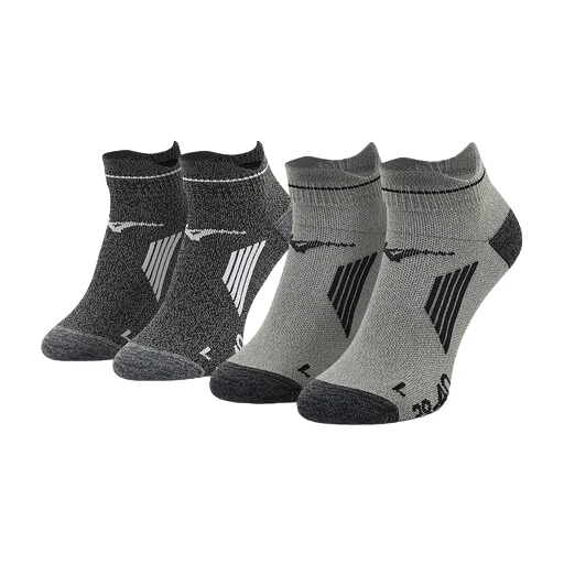 Mizuno Calze ACT Train Mid 2P J2GX1055 | Calzini Sportivi Nero Grigio