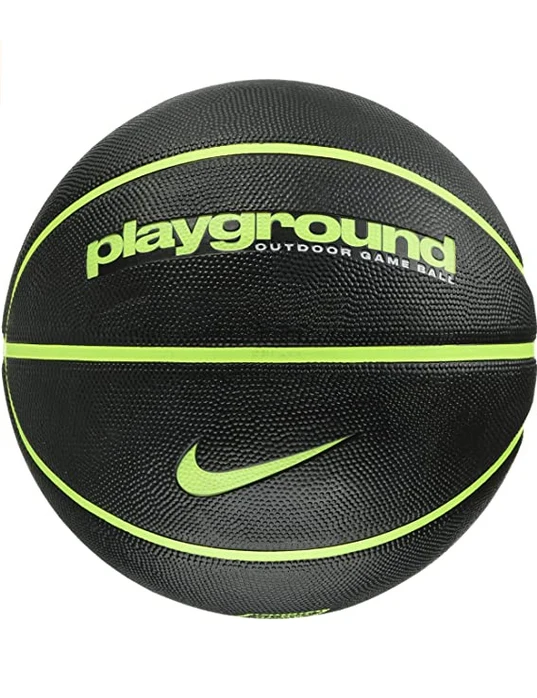 Nike pallone da pallacanestro Everyday Playground misura 7 100.4498.085.07 nero-limone