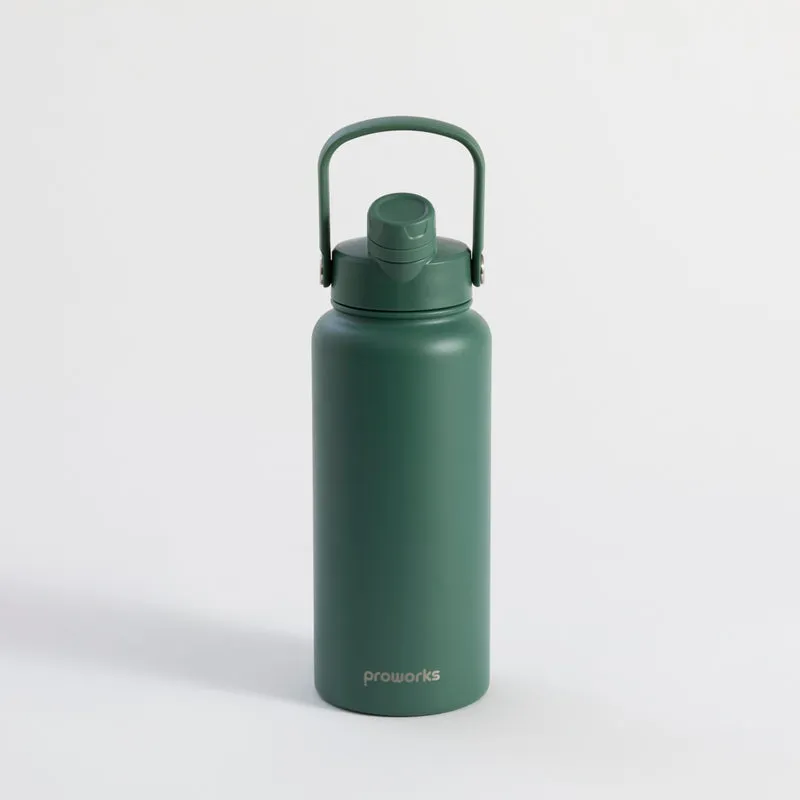 Switch 1L Water Bottle with Straw – Pine Green