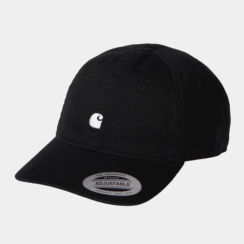 Carhartt Cappellino Medison Logo I023750 0D2 black-white