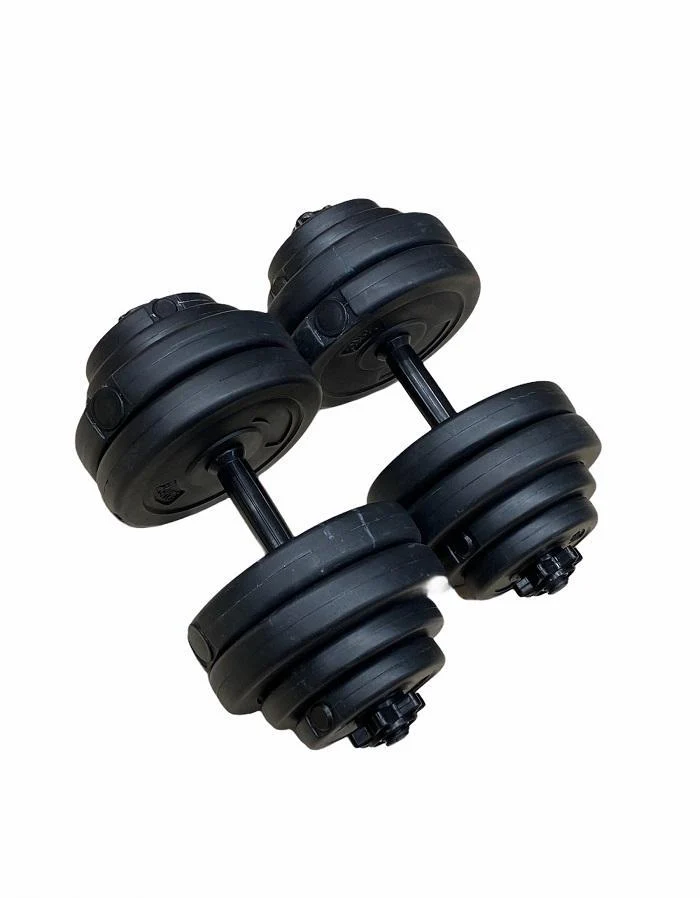 Contes Set Coppia Manubri da 30Kg cemento rivestito in plastica (2x15kg) OW1304 nero