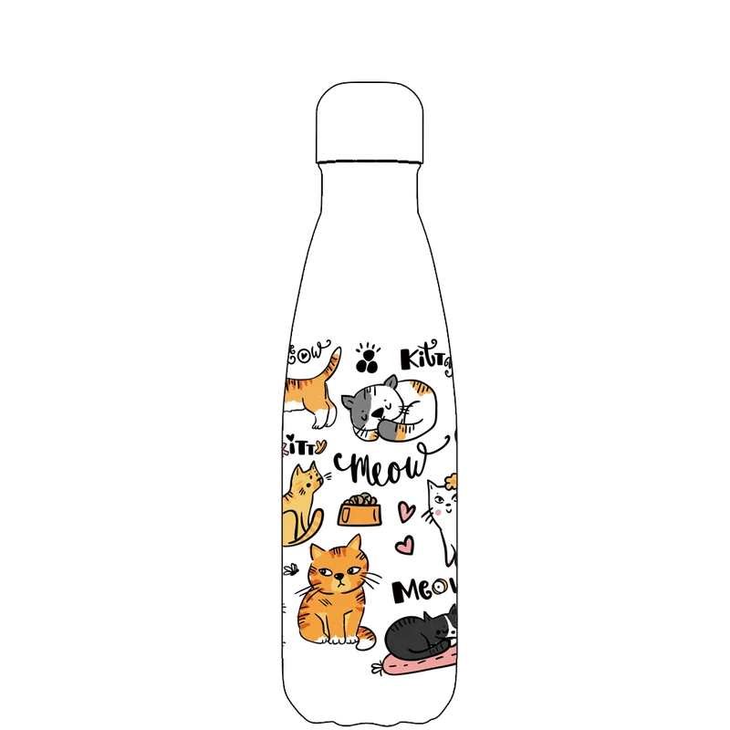 Original Cat Water Bottle | Cat Party Pattern