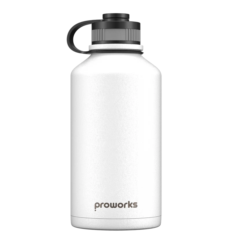 2 Litre Water Bottle - All White
