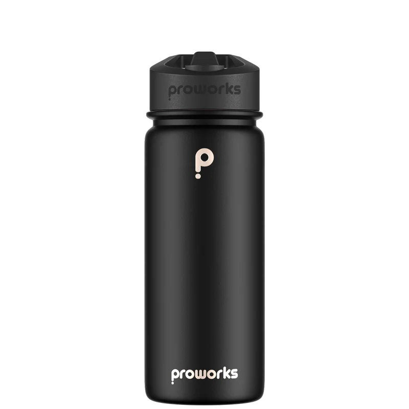Water bottle with straw - Gen 2 Jet Black