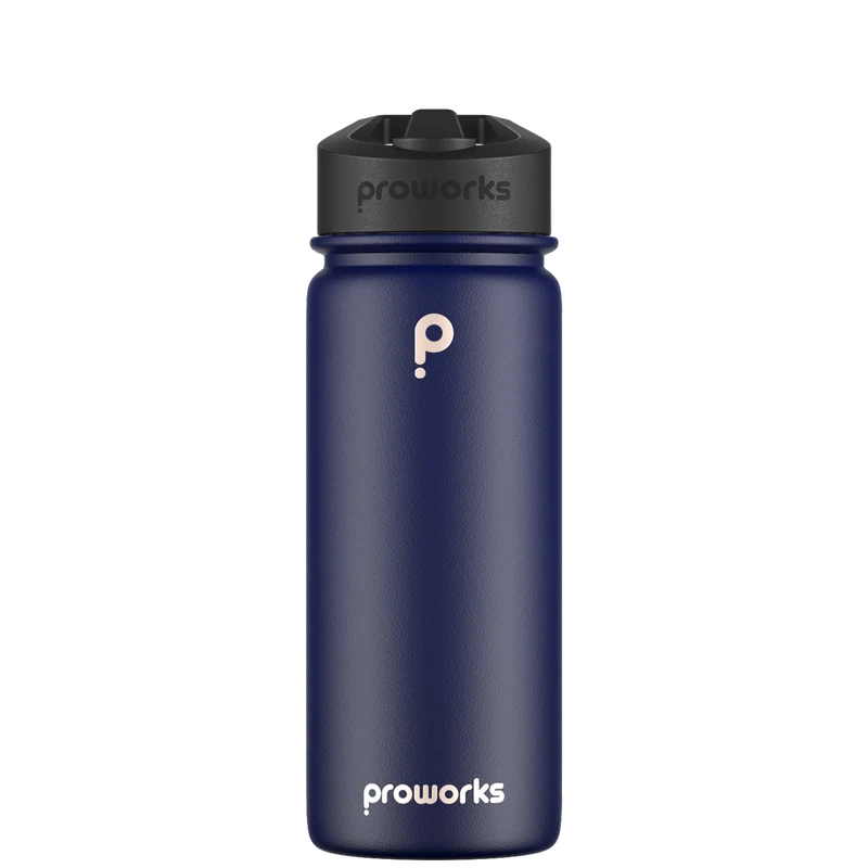 Water bottle with straw - Gen 2 Midnight Blue