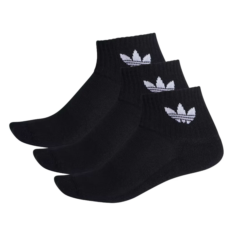 Adidas Originals Calze FM0643 Nero Media Altezza Cotone 3 Paia