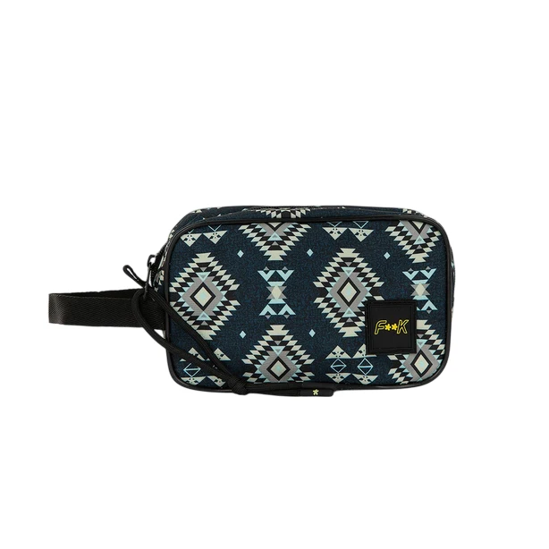 F**K Pochette con logo dotata di chiusura zip. Dimensioni: 16 X 19 X 5 X cm. M02AA81-X05 fantasia