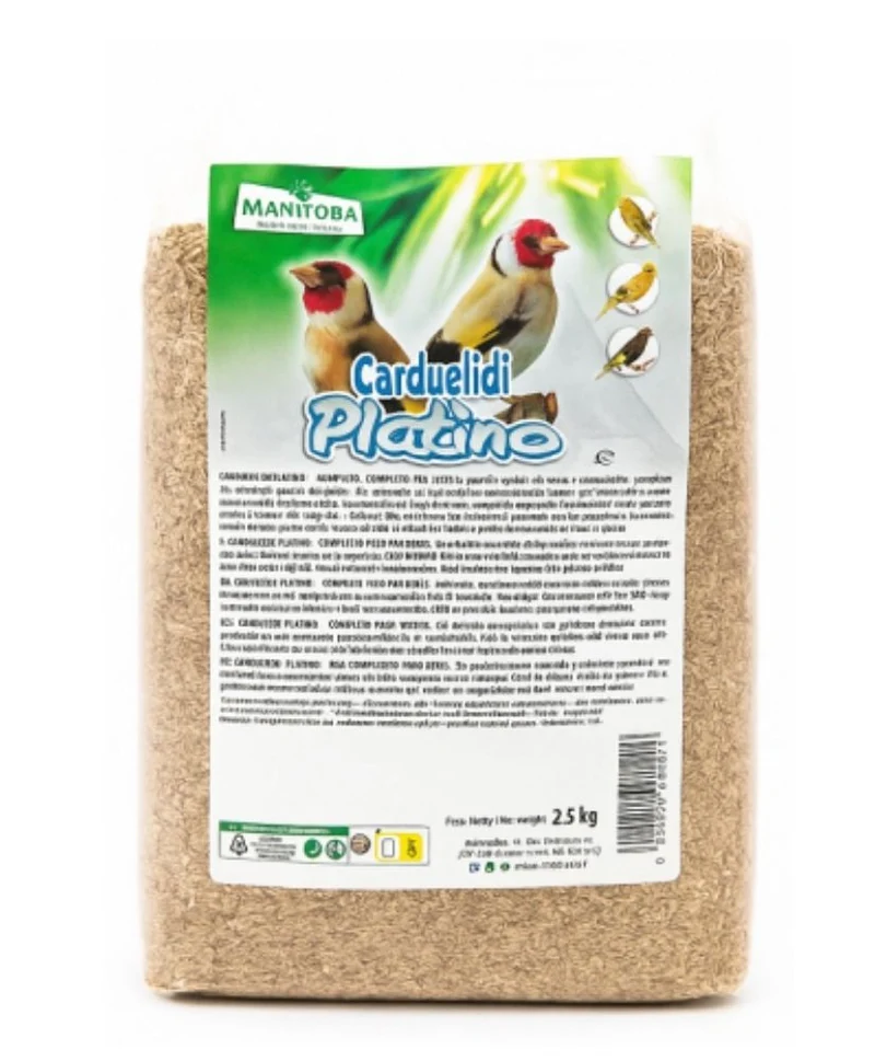 Carduelidi Platino 2.5 kg (miscela per cardellini senza semi neri) Manitoba