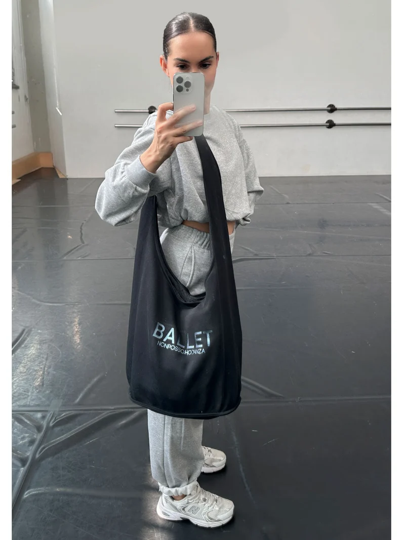 SWEATSHIRT MAXI TOTE BAG BLACK • WHOLESALE