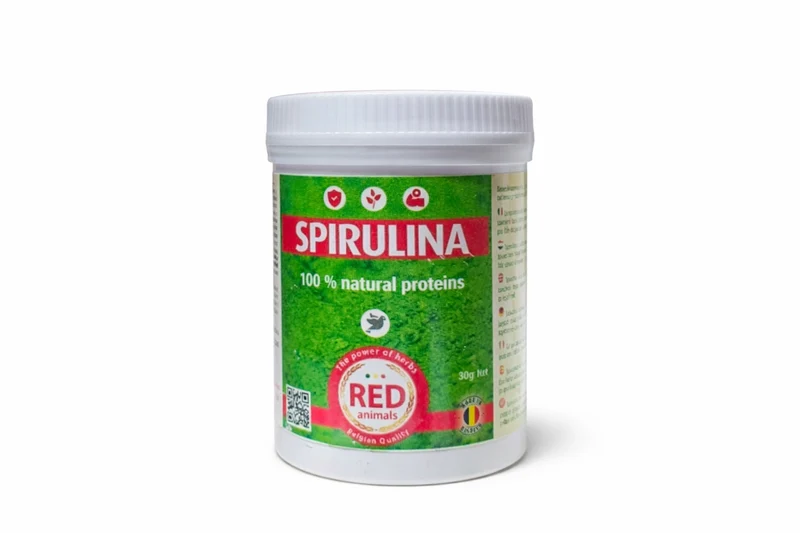 Spirulina (fonte di proteine, alghe) 80 grammi - Red Animals
