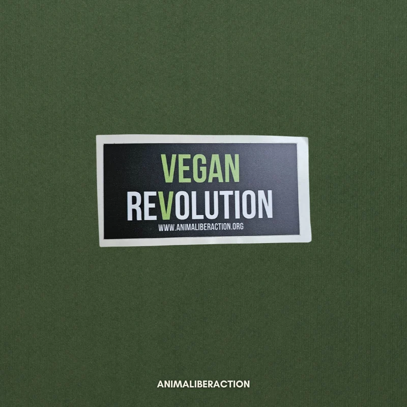 Adesivo Vegan Revolution Piccolo - 5x2 cm