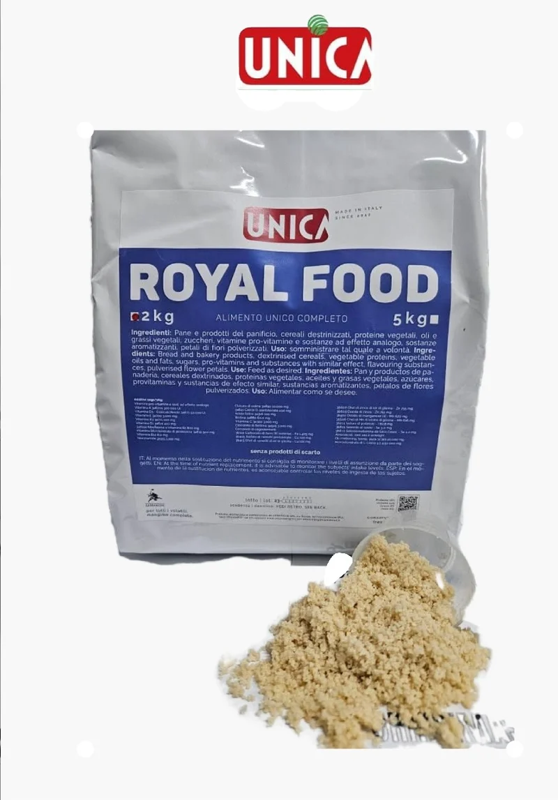 RoyalFood 2kg - Mix di crostacei, bruchi e proteine ​​- Unica - Per tutti i tipi di uccelli