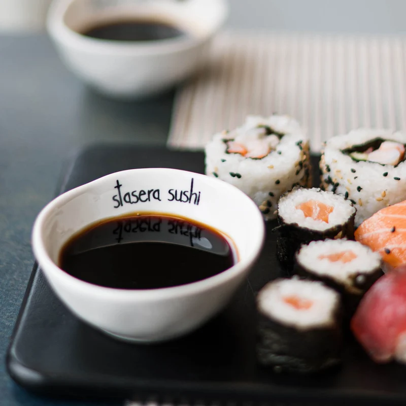 Set 4 Coppette in gres Stasera sushi