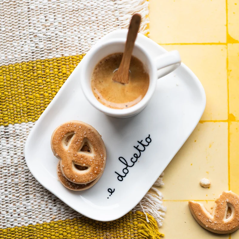 Set 2 Piattini per Tazze Espresso ...e dolcetto