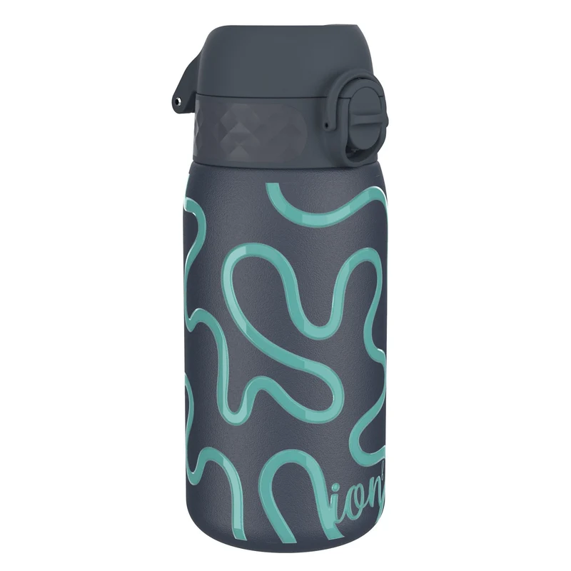 Leak Proof Thermal Steel Water Bottle, Insulated, Squiggly Line, 11oz