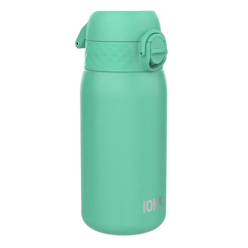 Leak Proof Kids Water Bottle, Stainless Steel, Teal, 13oz