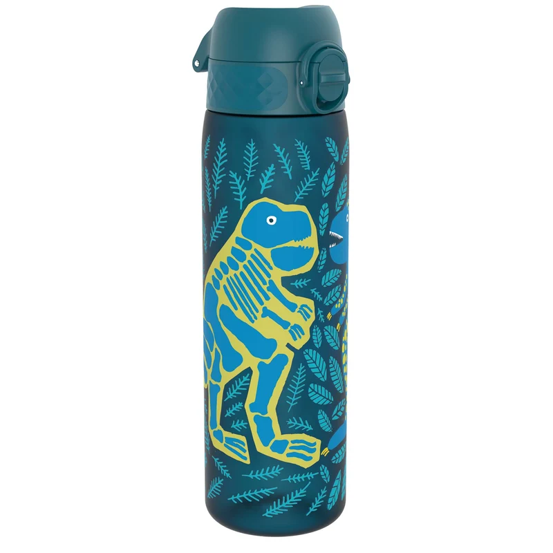 Leak Proof Slim Water Bottle, Recyclon, Dinosaurs, 18oz