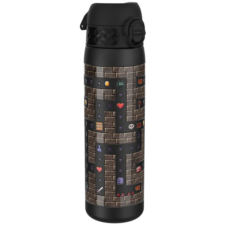 Leak Proof Slim Water Bottle, Stainless Steel, Gamer, 20oz