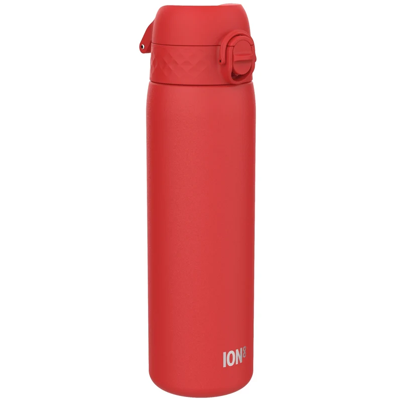 Leak Proof Slim Water Bottle, Stainless Steel, Red, 20oz