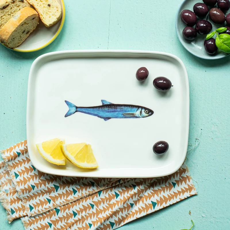 Piatto rettangolare Sardina