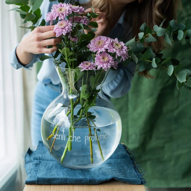 Vaso Portafiori decoro Senti che profumo