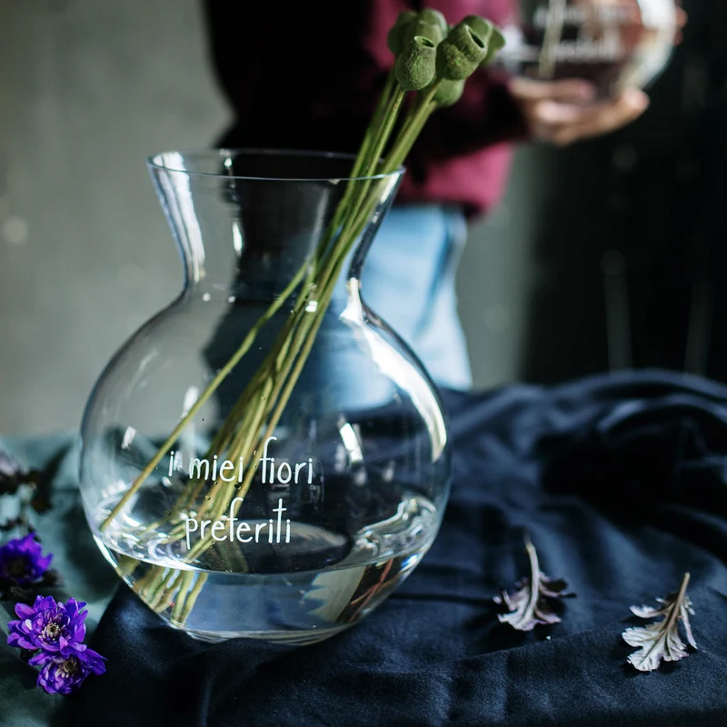 Vaso Portafiori decoro I miei fiori preferiti