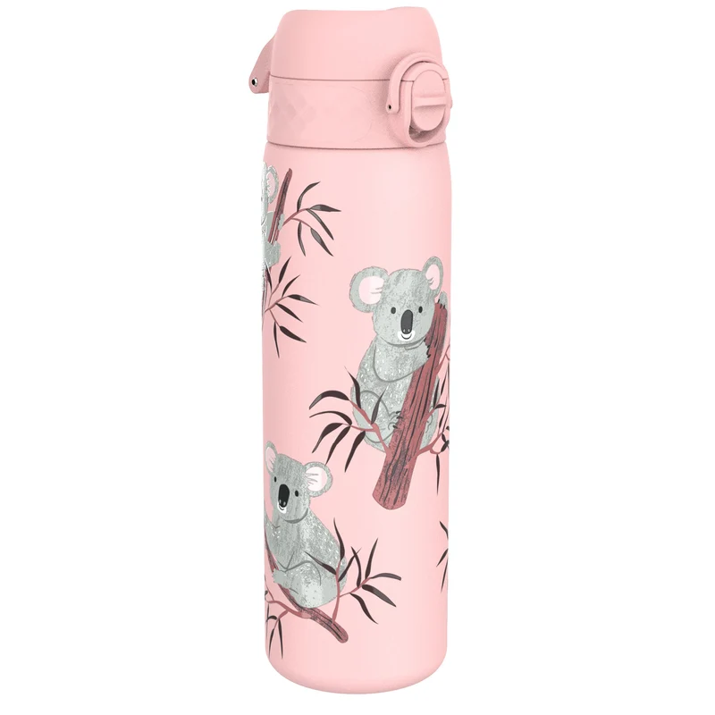 Leak Proof Slim Thermal Steel Water Bottle, Insulated, Koala, 17oz