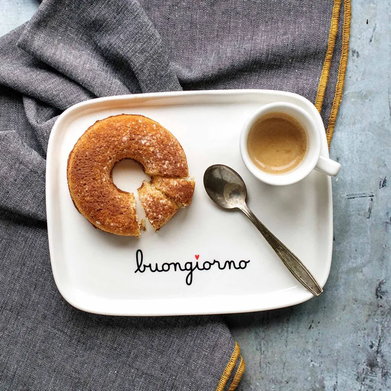 Piatto rettangolare Buongiorno