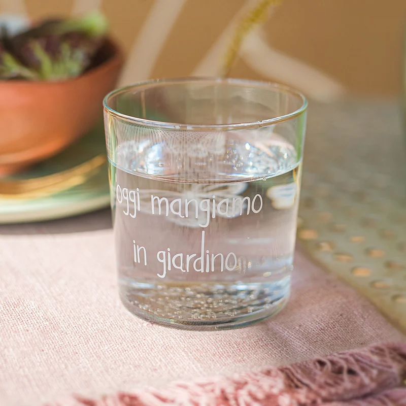Set 6 Bicchieri acqua Mangiare in giardino