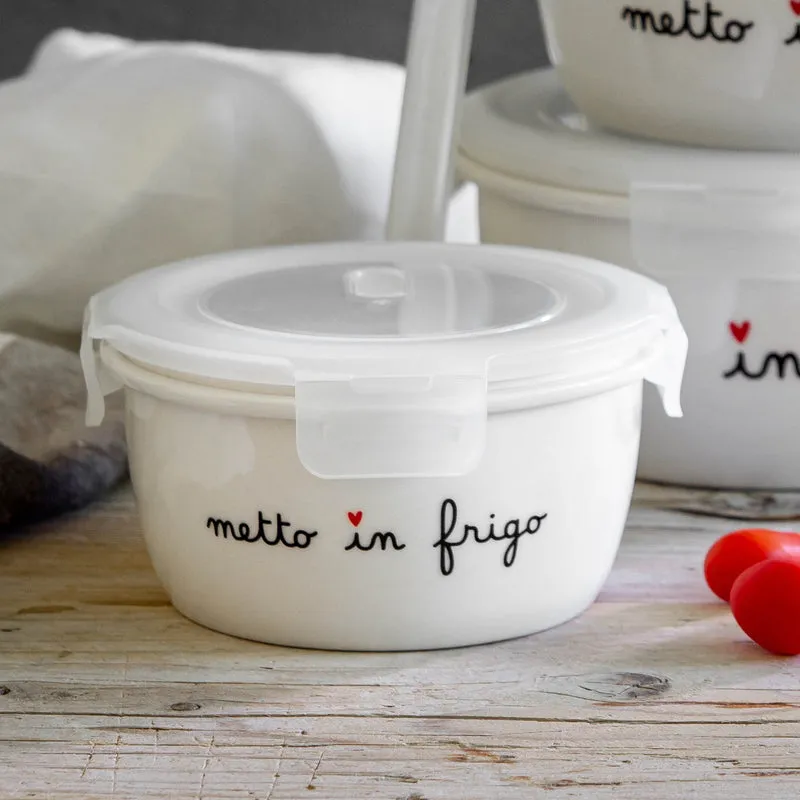 Contenitore rotondo Metto in frigo - tg. L