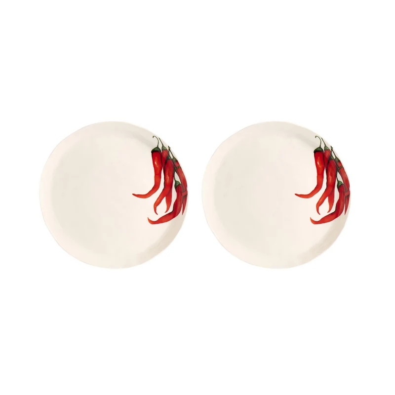 Set 2 Piatti da dessert Peperoncino