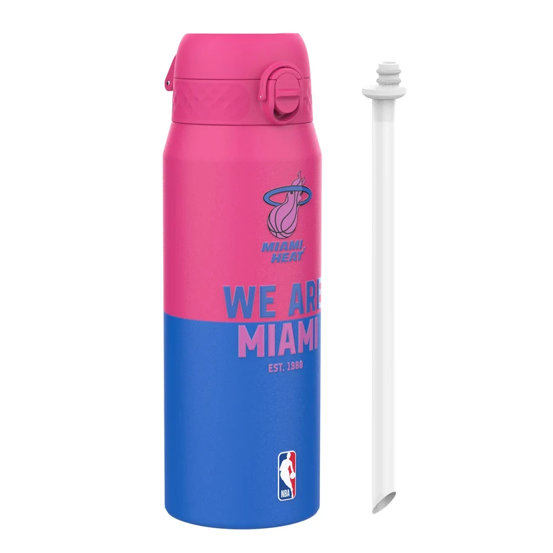 NBA x Ion8 Sports, Insulated Bottle, Miami Heat, 24oz