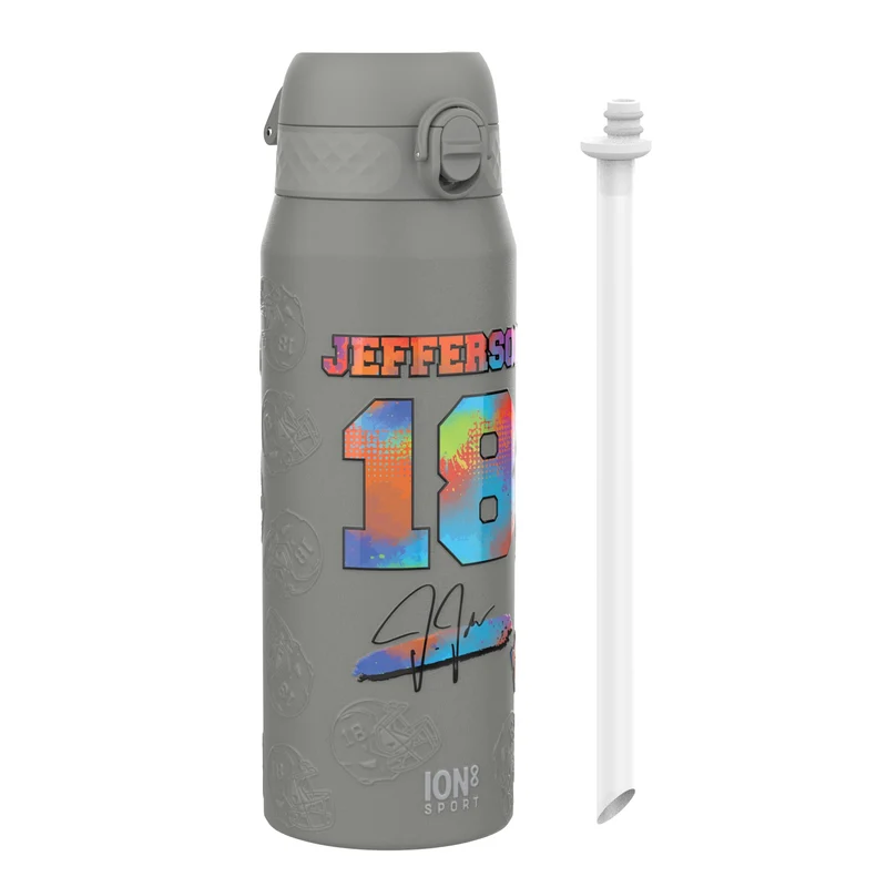 NFL x Ion8 Sports, Insulated Bottle, Signature Series, Justin Jefferson, 24oz