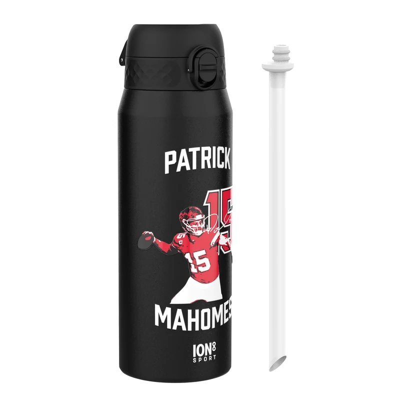 NFL x Ion8 Sports, Insulated Bottle, Locked In Series, Patrick Mahomes, 24oz