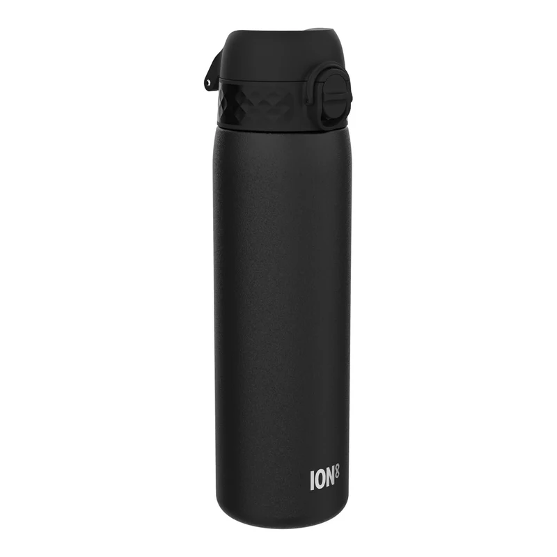 Slim Lightweight Steel Water Bottle 600 ml/20 oz Black